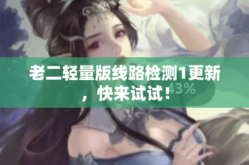 老二轻量版线路检测1更新，快来试试！