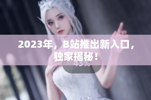 2023年，B站推出新入口，独家揭秘！