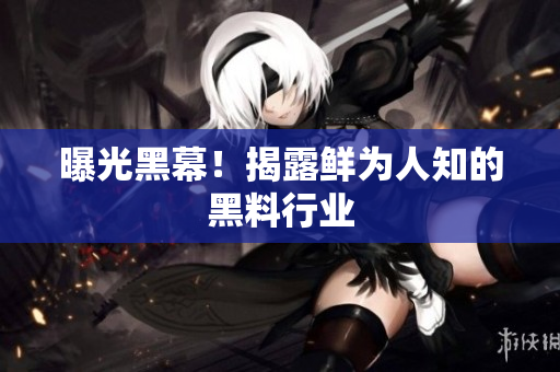 曝光黑幕！揭露鲜为人知的黑料行业