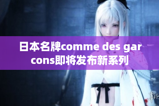 日本名牌comme des garcons即将发布新系列