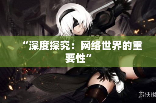 “深度探究：网络世界的重要性”