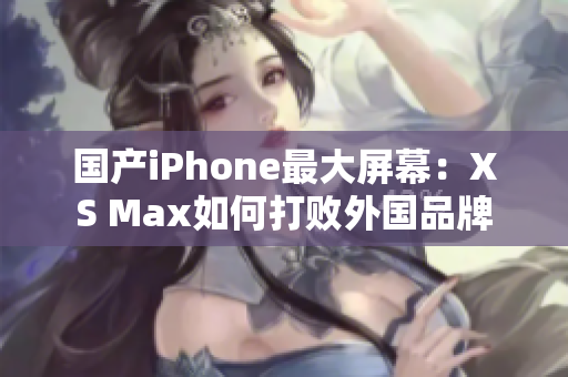 国产iPhone最大屏幕：XS Max如何打败外国品牌
