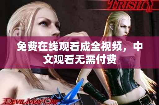 免费在线观看成全视频，中文观看无需付费