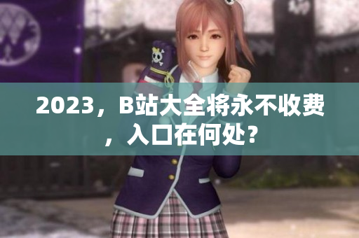 2023，B站大全将永不收费，入口在何处？