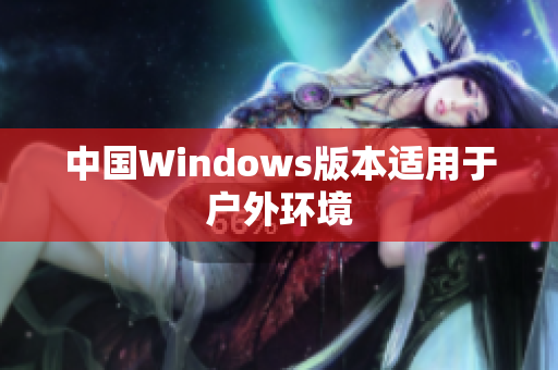 中国Windows版本适用于户外环境