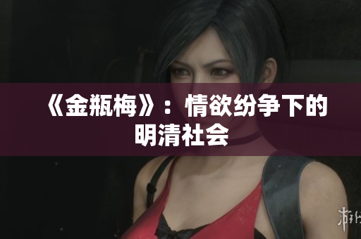 《金瓶梅》：情欲纷争下的明清社会