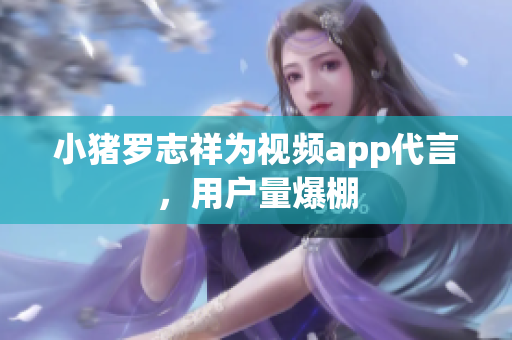 小猪罗志祥为视频app代言，用户量爆棚