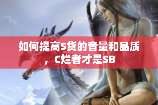 如何提高S货的音量和品质，C烂者才是SB