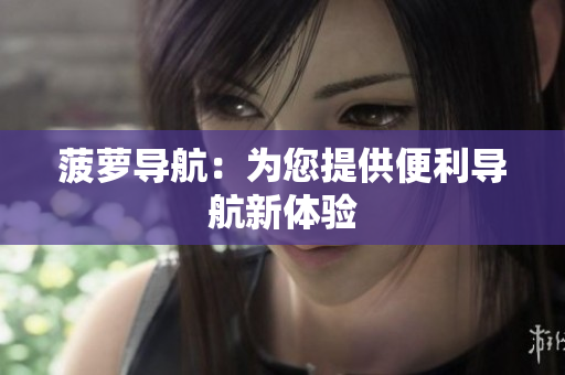 菠萝导航：为您提供便利导航新体验
