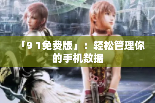「9 1免费版」：轻松管理你的手机数据