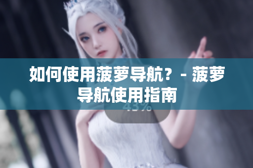 如何使用菠萝导航？- 菠萝导航使用指南