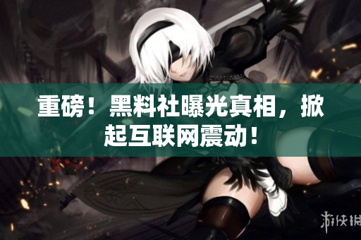 重磅！黑料社曝光真相，掀起互联网震动！