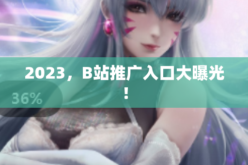 2023，B站推广入口大曝光！