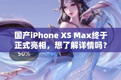国产iPhone XS Max终于正式亮相，想了解详情吗？