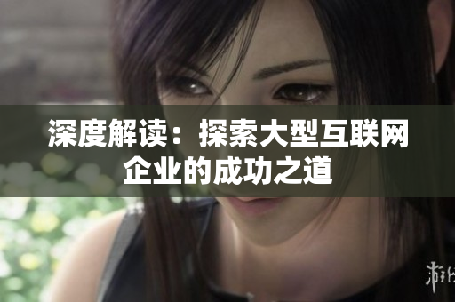 深度解读：探索大型互联网企业的成功之道