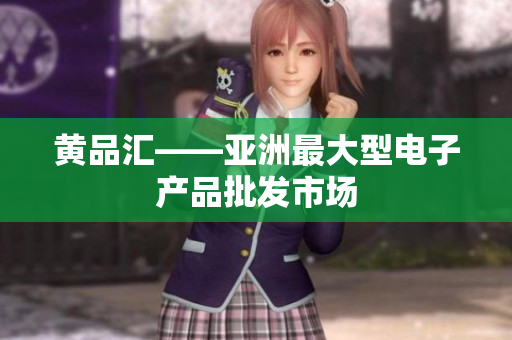 黄品汇——亚洲最大型电子产品批发市场