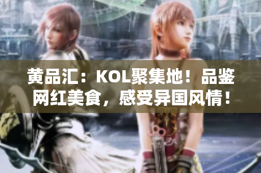 黄品汇：KOL聚集地！品鉴网红美食，感受异国风情！