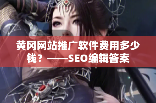 黄冈网站推广软件费用多少钱？——SEO编辑答案