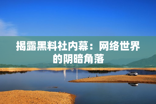 揭露黑料社内幕：网络世界的阴暗角落