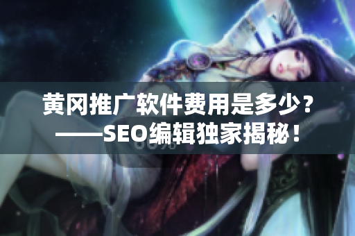 黄冈推广软件费用是多少？——SEO编辑独家揭秘！