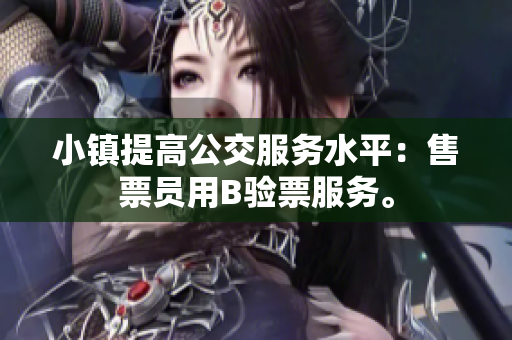 小镇提高公交服务水平：售票员用B验票服务。