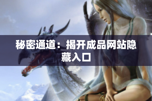 秘密通道：揭开成品网站隐藏入口