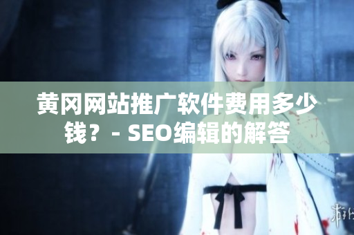 黄冈网站推广软件费用多少钱？- SEO编辑的解答