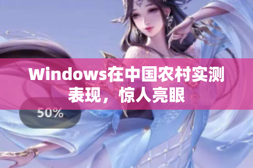 Windows在中国农村实测表现，惊人亮眼