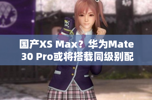 国产XS Max？华为Mate 30 Pro或将搭载同级别配置