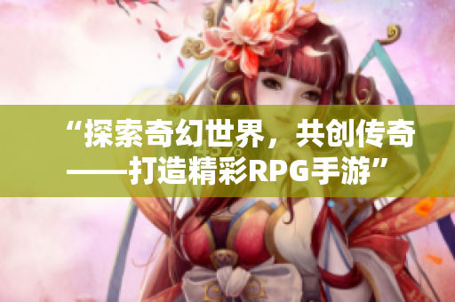 “探索奇幻世界，共创传奇——打造精彩RPG手游”