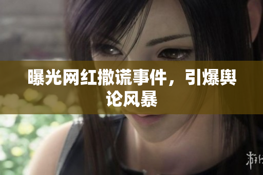 曝光网红撒谎事件，引爆舆论风暴