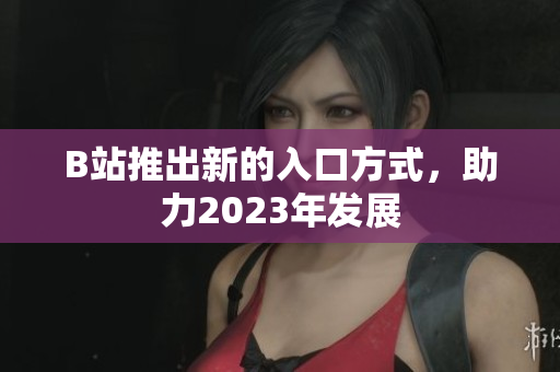 B站推出新的入口方式，助力2023年发展