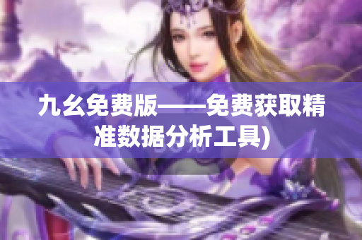 九幺免费版——免费获取精准数据分析工具)