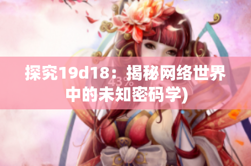 探究19d18：揭秘网络世界中的未知密码学)