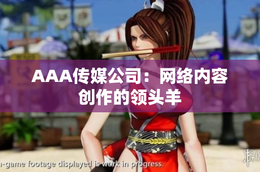 AAA传媒公司：网络内容创作的领头羊