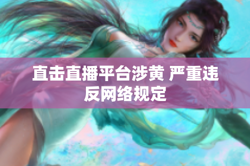 直击直播平台涉黄 严重违反网络规定