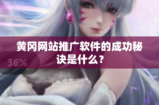 黄冈网站推广软件的成功秘诀是什么？