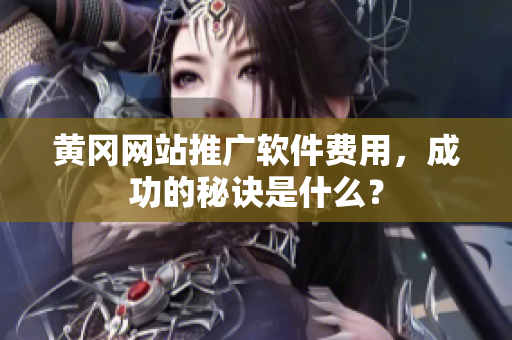 黄冈网站推广软件费用，成功的秘诀是什么？