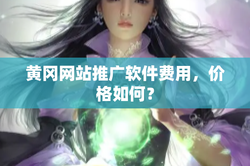 黄冈网站推广软件费用，价格如何？