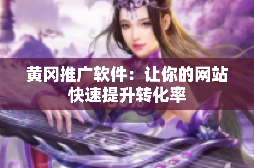 黄冈推广软件：让你的网站快速提升转化率