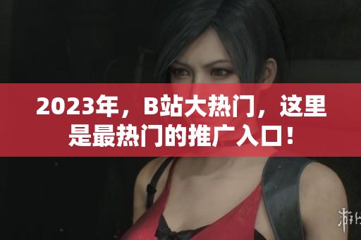 2023年，B站大热门，这里是最热门的推广入口！