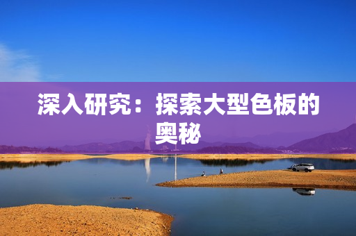 深入研究：探索大型色板的奥秘