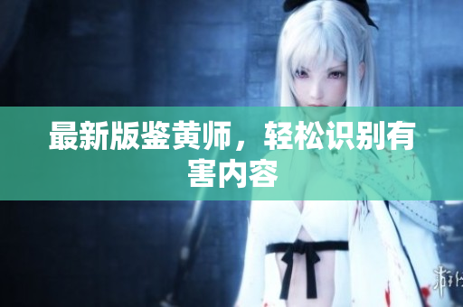 最新版鉴黄师，轻松识别有害内容