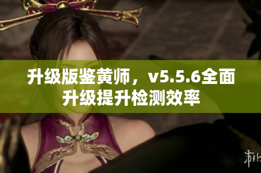 升级版鉴黄师，v5.5.6全面升级提升检测效率