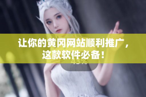 让你的黄冈网站顺利推广，这款软件必备！