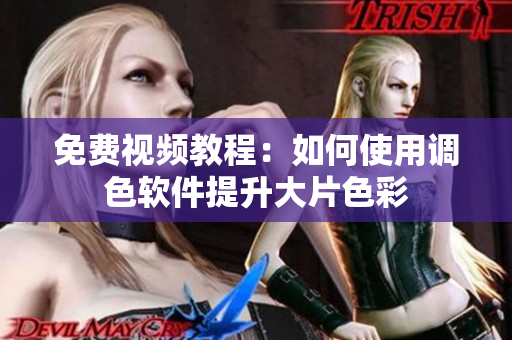 免费视频教程：如何使用调色软件提升大片色彩