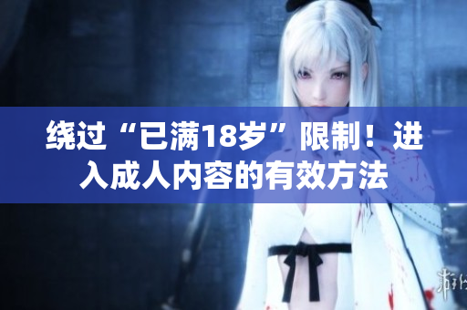 绕过“已满18岁”限制！进入成人内容的有效方法