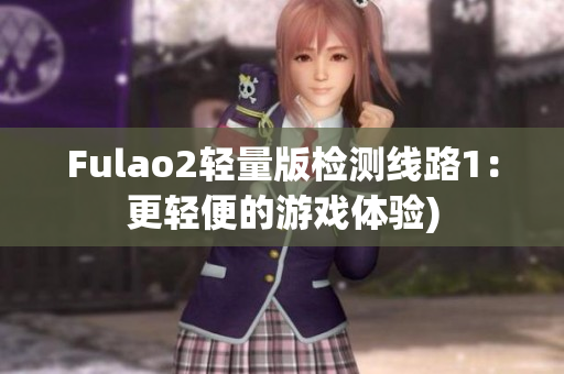Fulao2轻量版检测线路1：更轻便的游戏体验)