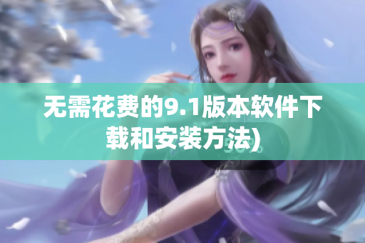 无需花费的9.1版本软件下载和安装方法)