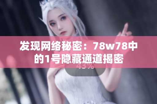 发现网络秘密：78w78中的1号隐藏通道揭密